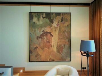 Elevate your space with our expert hanging services for artwork and mirrors.